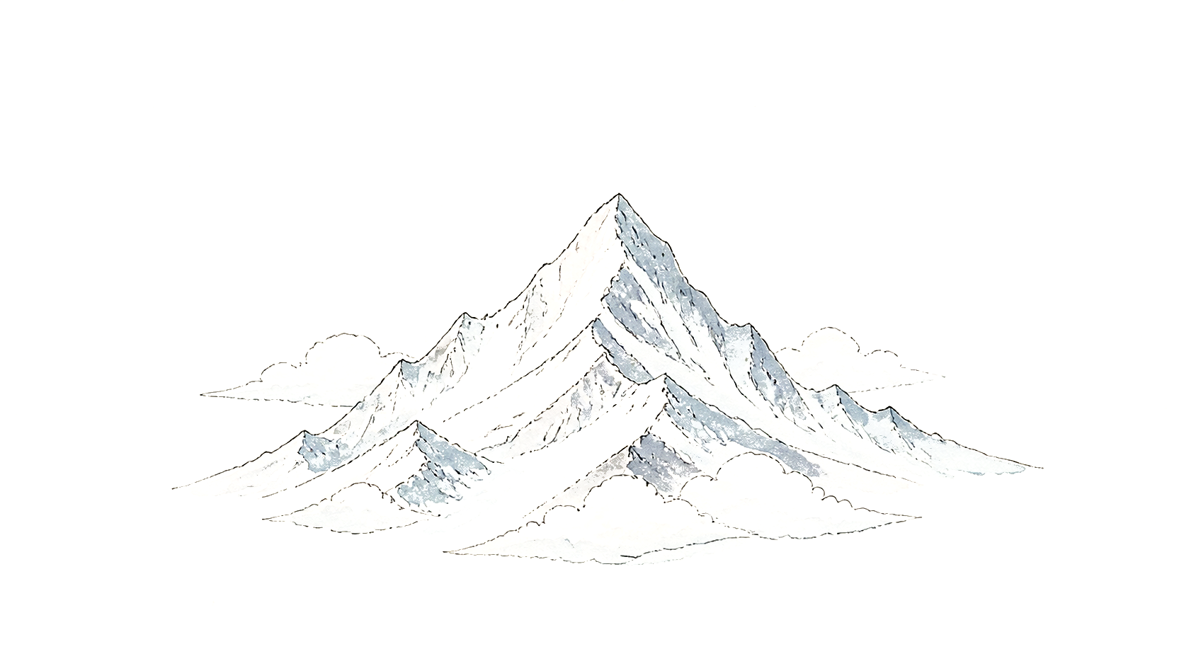 安静而巨大的喜马拉雅雪山。